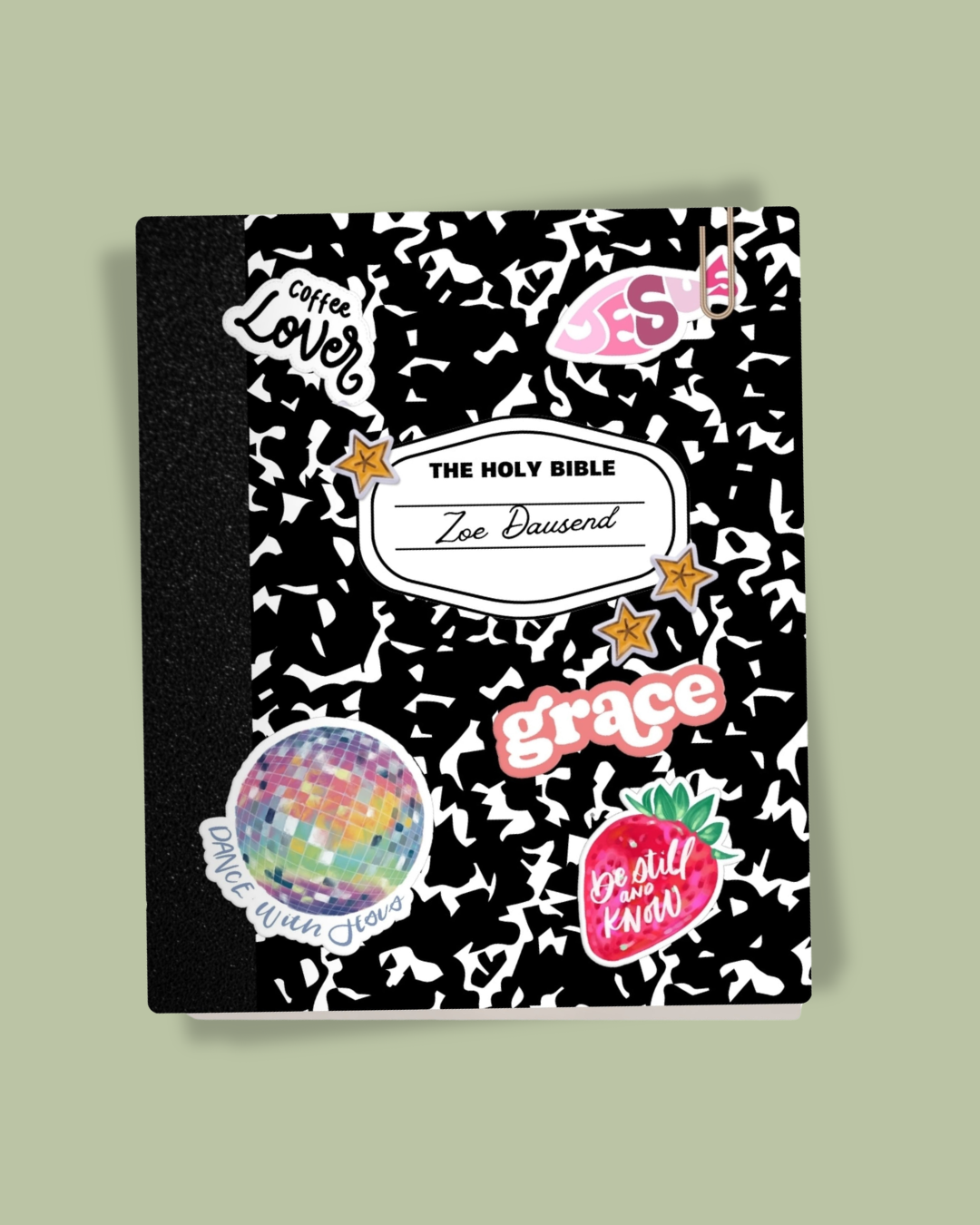 Learnin' 'Bout Jesus colorful Canvas Bible