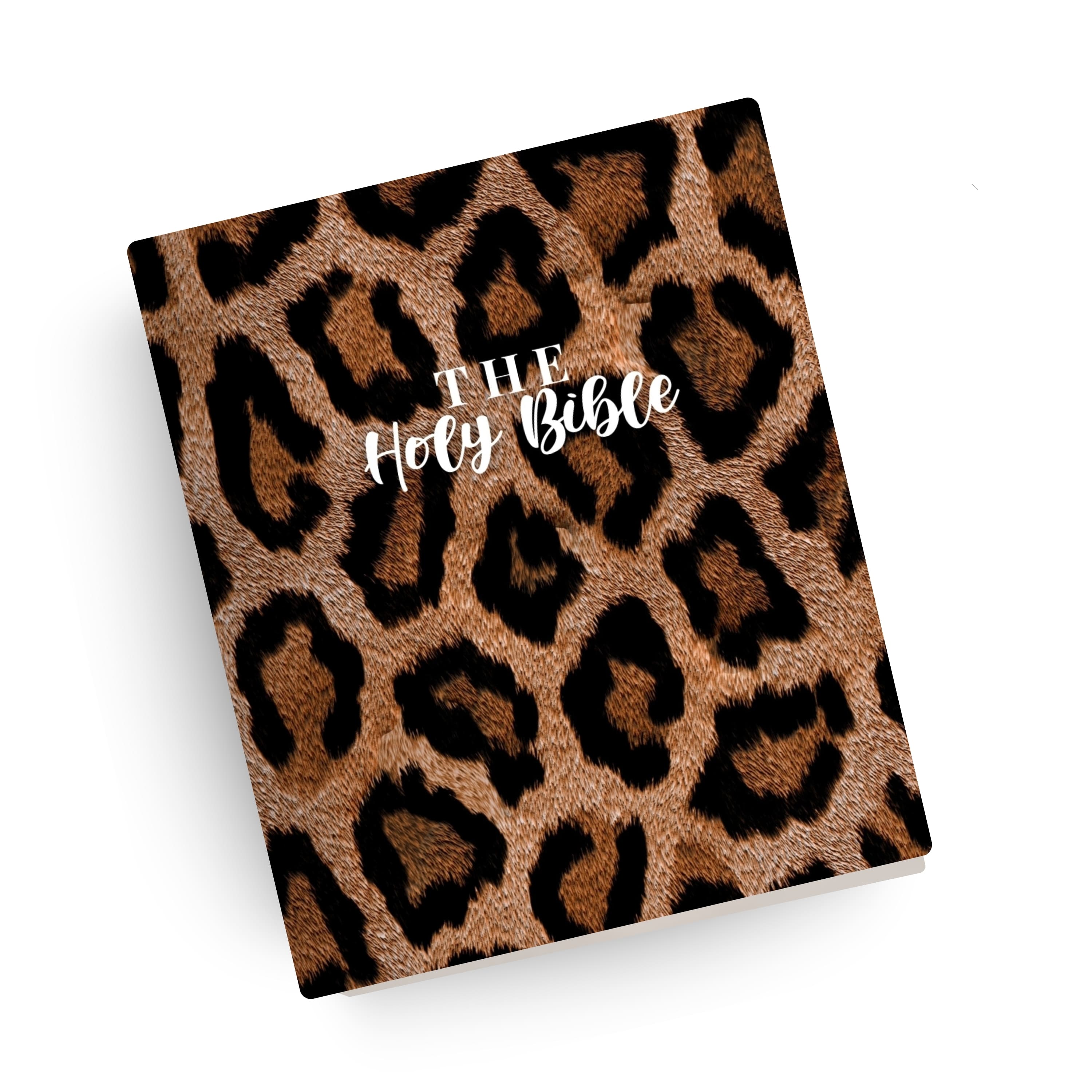 Wild 'Bout Jesus leopard-print Canvas Bible